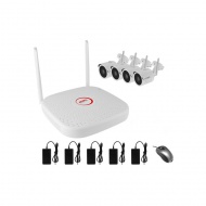 Wi-Fi комплект 4 уличные IP-камеры 4 Мп 3,6 мм и регистратор - WIFI9804PG1S400