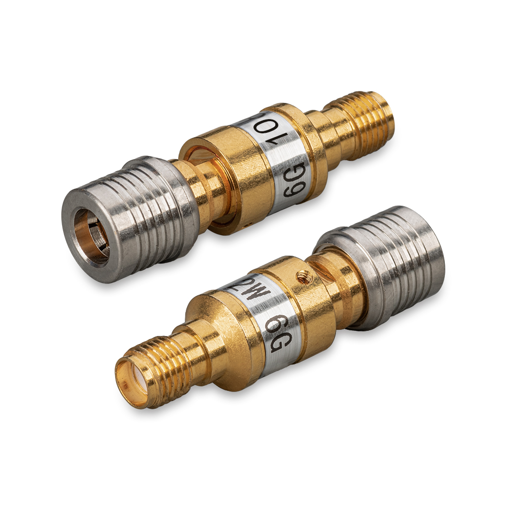 Аттенюатор 10 дБ QMA(male)-SMA(female)-50-10-2 (0-6 ГГц) TWAQS-2-6-10