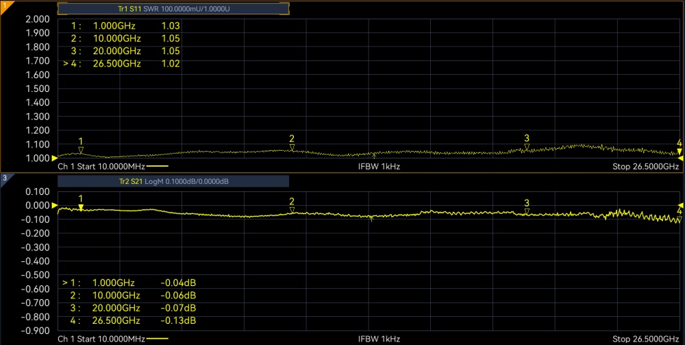 Переходник 2.92mm(female) - 2.92mm(female) до 40 ГГц, rev.T