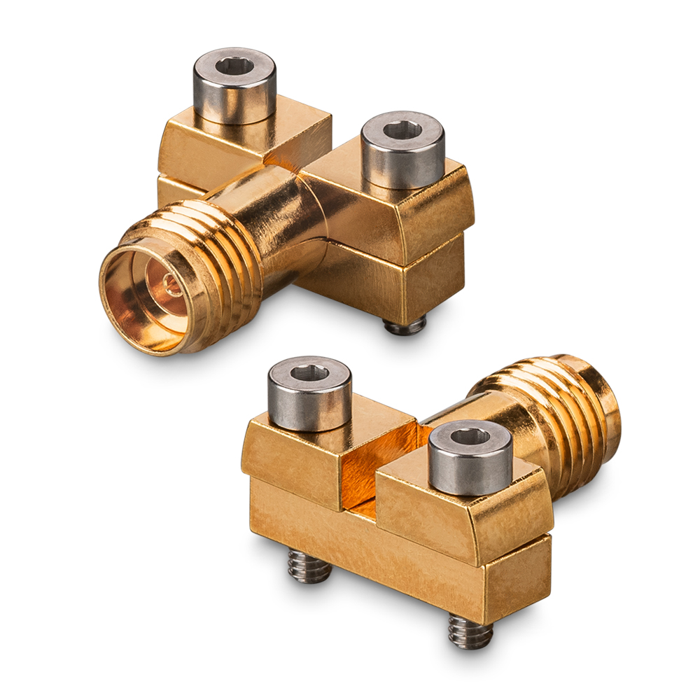 Разъем 2.92mm (female) на плату до 2 мм толщиной, с фиксацией винтами, DC-40 ГГц