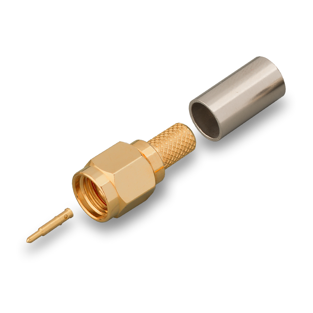 Разъем SMA(male) на кабель RG-223, обжимной до 6 ГГц