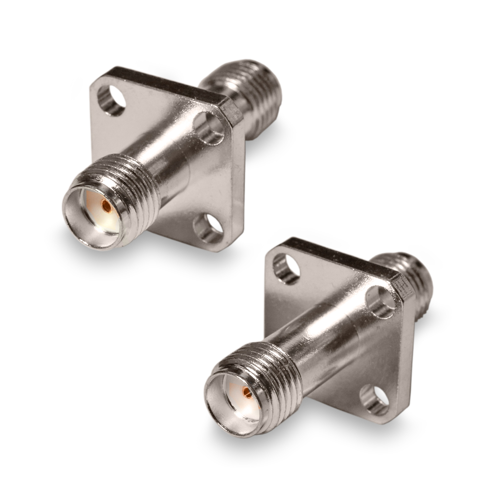 Переходник SMA(female) - SMA(female) Y, фланцевый, удлиненный